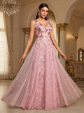 Sexy Deep V Plunge neck Large Swing Evening Dress Elegant Sexy Strap Pattern Sequin Gauze Dress Women