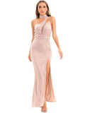 Sexy Backless Mesh Stitching Sequ Dress Dress Party Evening Dress