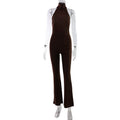 Sexy Millennium Sweet Cool Sleeveless Halter Backless Slim Fit Jumpsuit