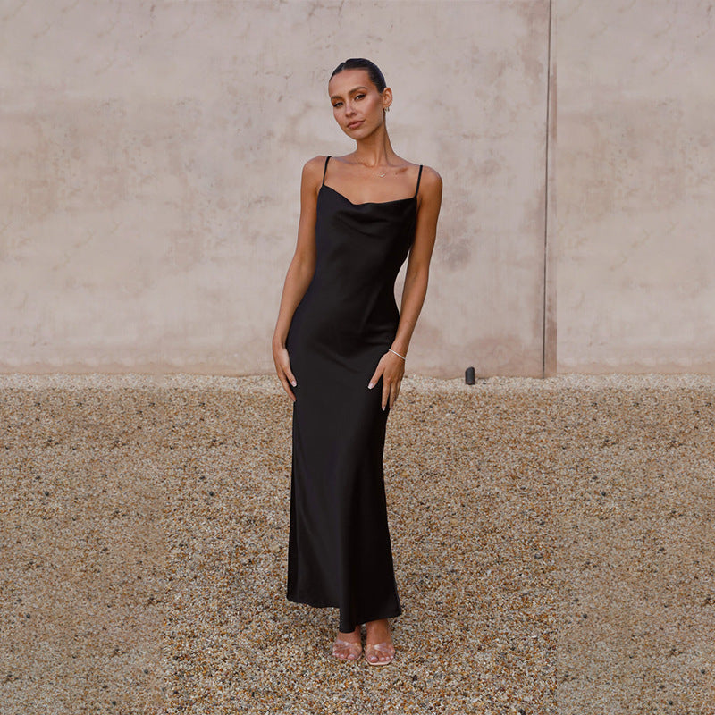 Women Hip Dress Spring Sexy Backless Cami Dress