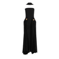 Elegant Autumn Slim Tube Top Twisted Buckle Ribbon Dress