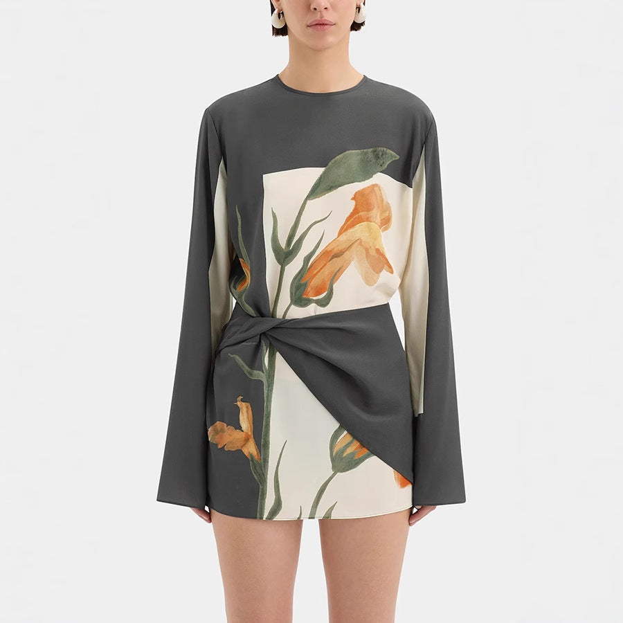 Casual Printing Personalized Design Dress Women