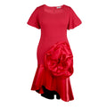 Square Collar Puff Sleeve Fishtail Dress Cocktail Party Socialite High Waist Dress