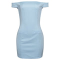 Spring off Shoulder Front Hand Waist Tight Slim Fit Skirt Solid Color Dress Women