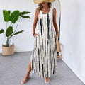 Summer Printed Sleeveless Slim Fit Slim Fit Sleeveless Dress