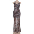 Sexy Slim Mesh Pockets Collar Cami Dress
