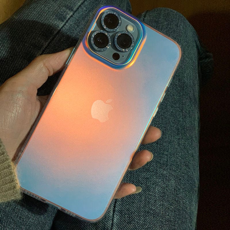 Luxury Rainbow Laser Aurora iPhone Case