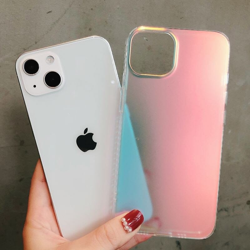 Luxury Rainbow Laser Aurora iPhone Case