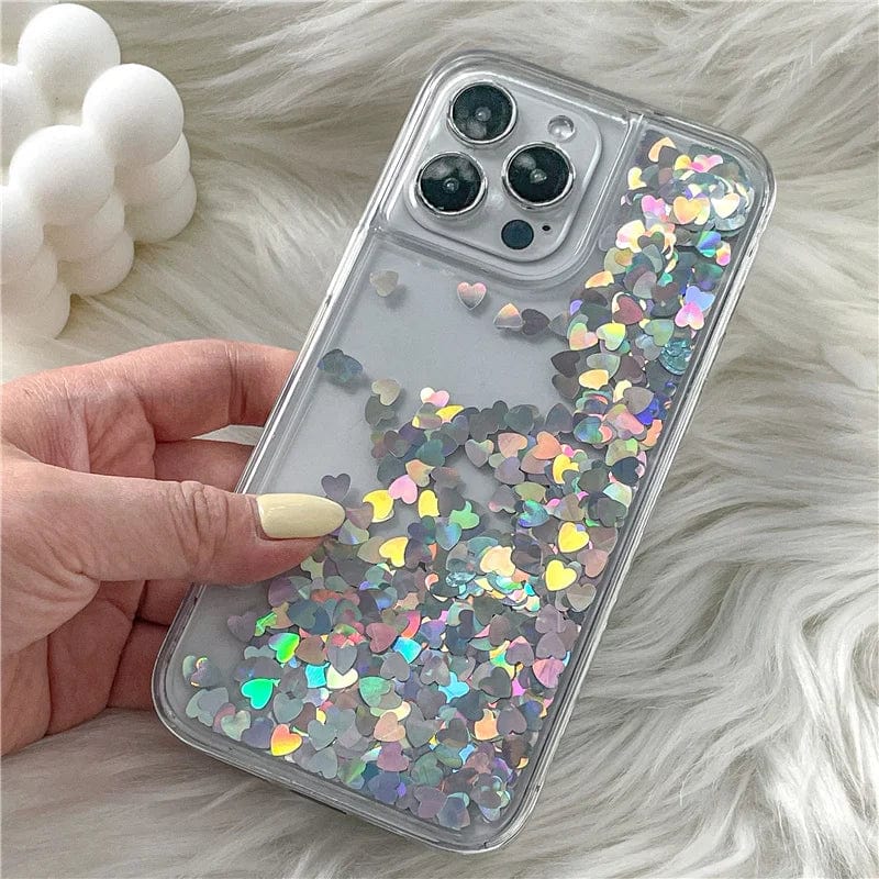 Heart Falling Rain iPhone Case