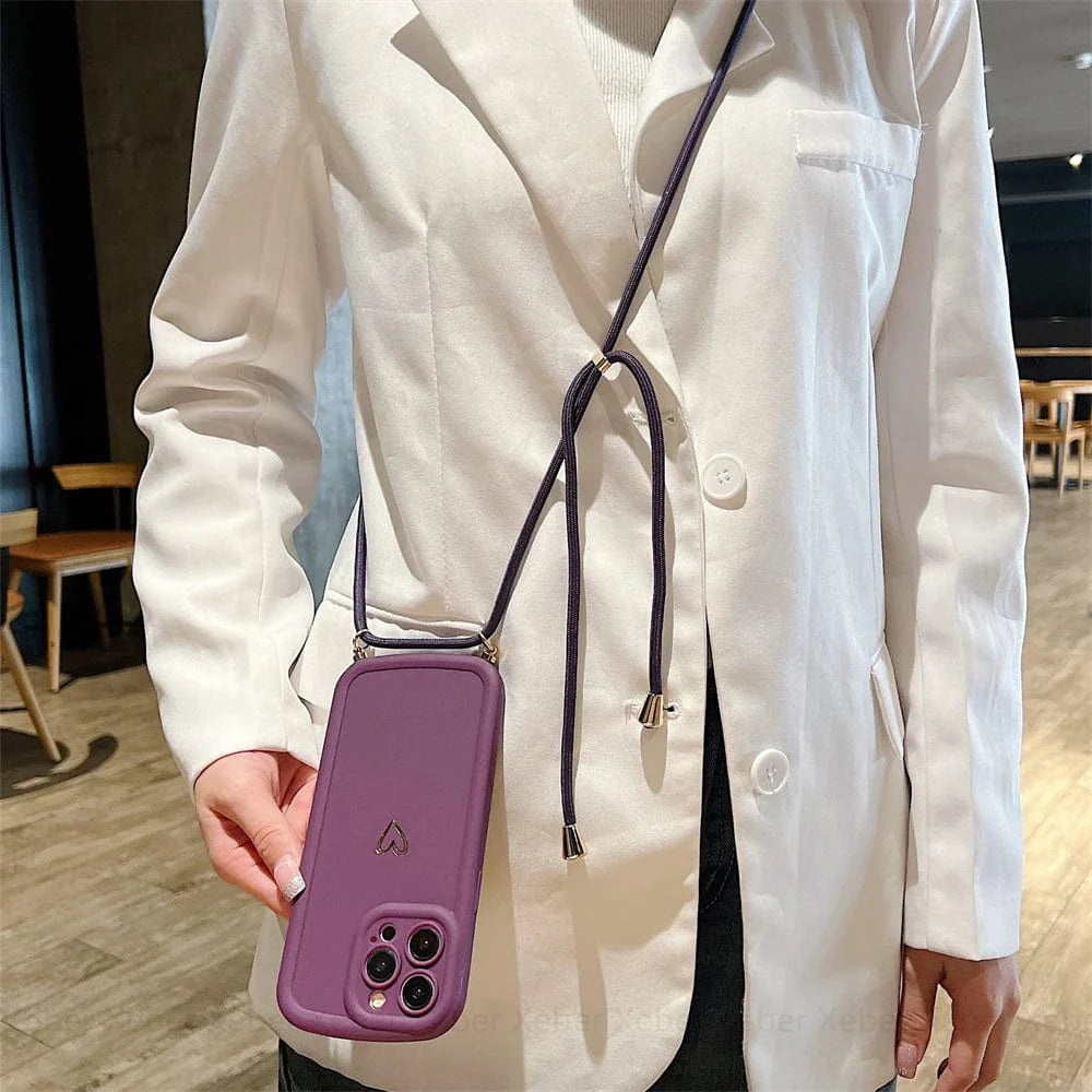 HeartLink Crossbody iPhone Case