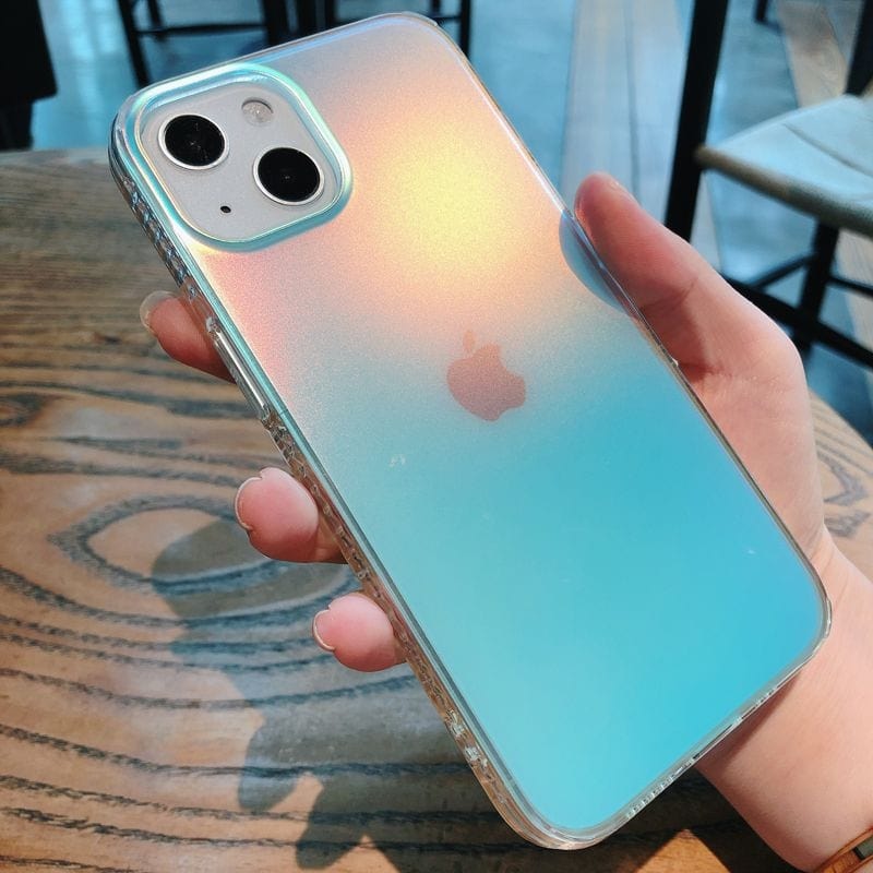 Luxury Rainbow Laser Aurora iPhone Case