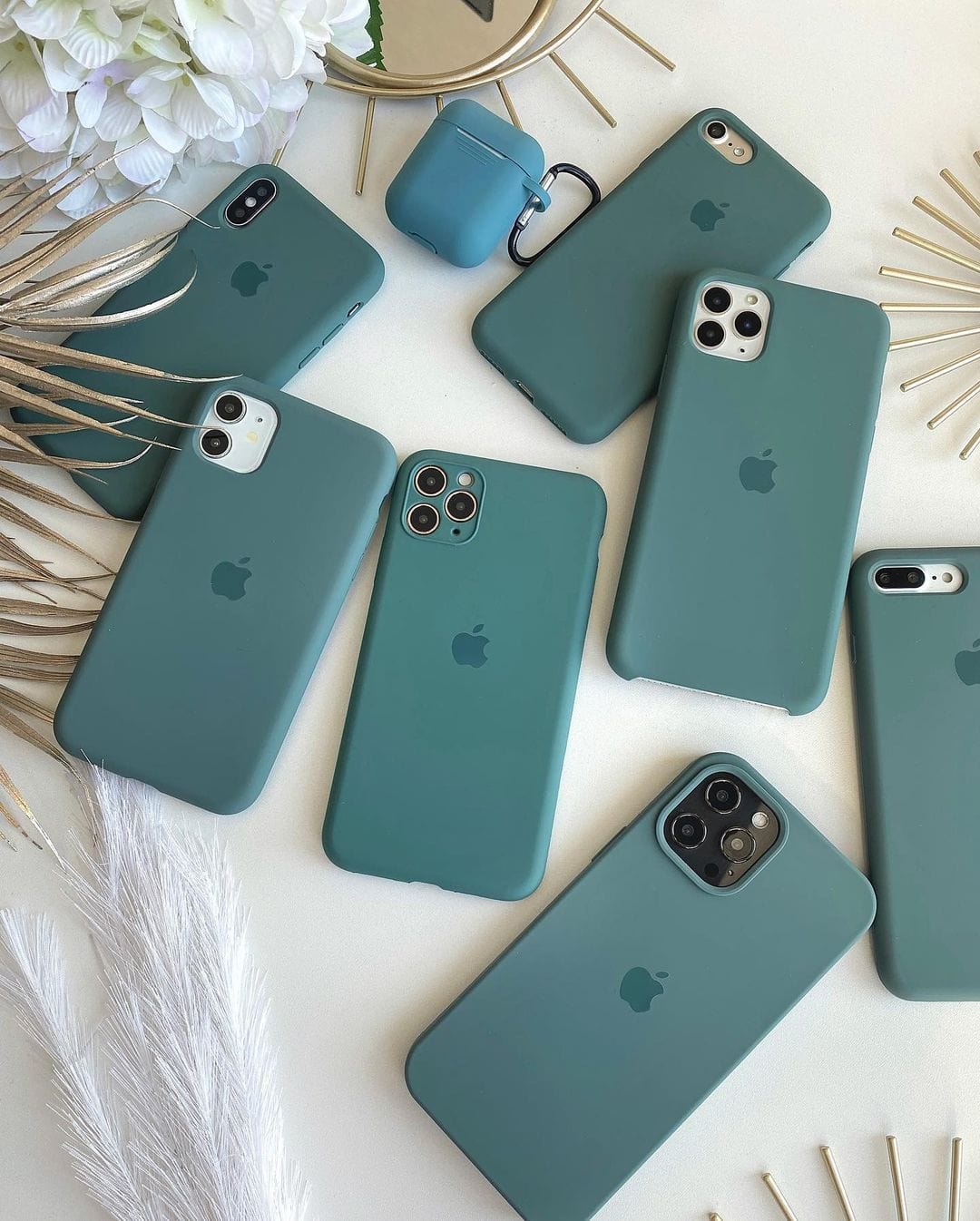 iPhone Camera Protection Silicone Case (Cosmic Blue)