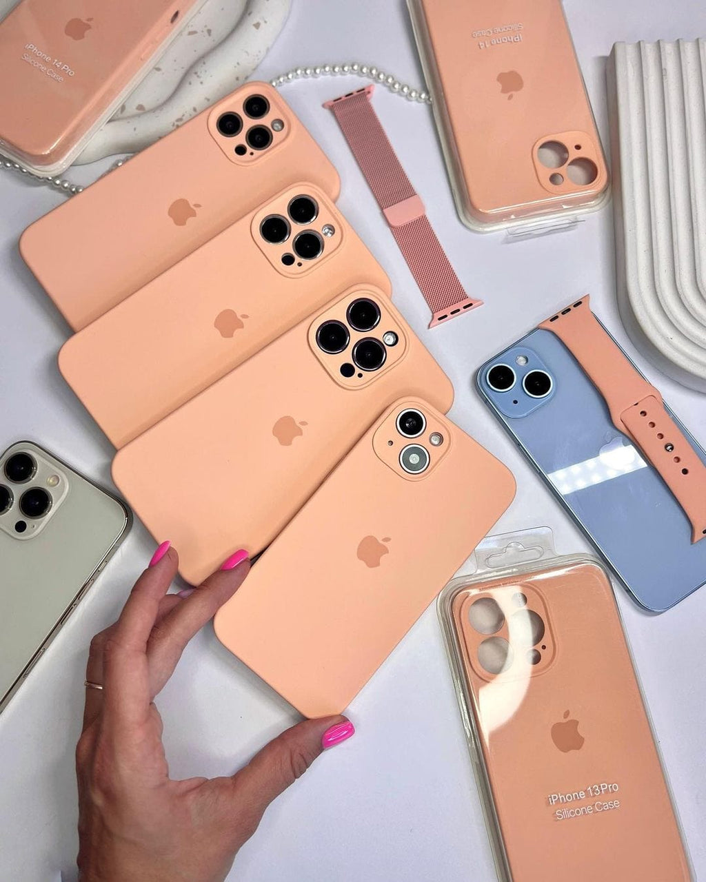 iPhone Camera Protection Silicone Case (Begonia)