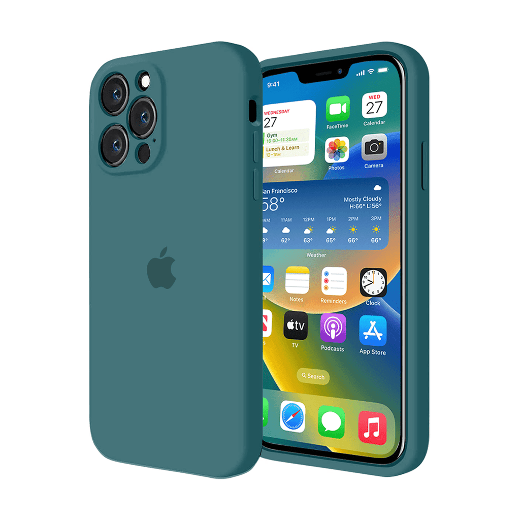 iPhone Camera Protection Silicone Case (Cosmic Blue)