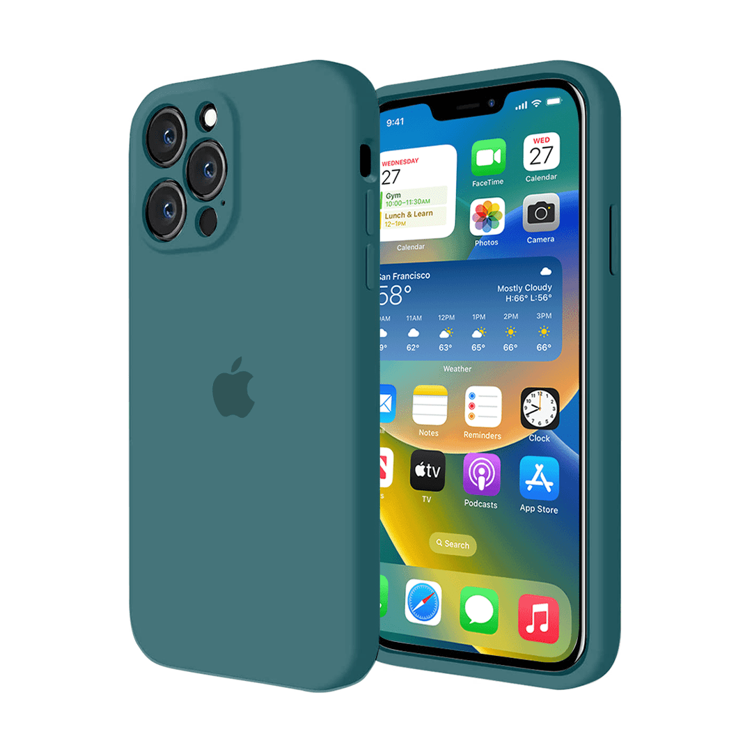 iPhone Camera Protection Silicone Case (Cosmic Blue)
