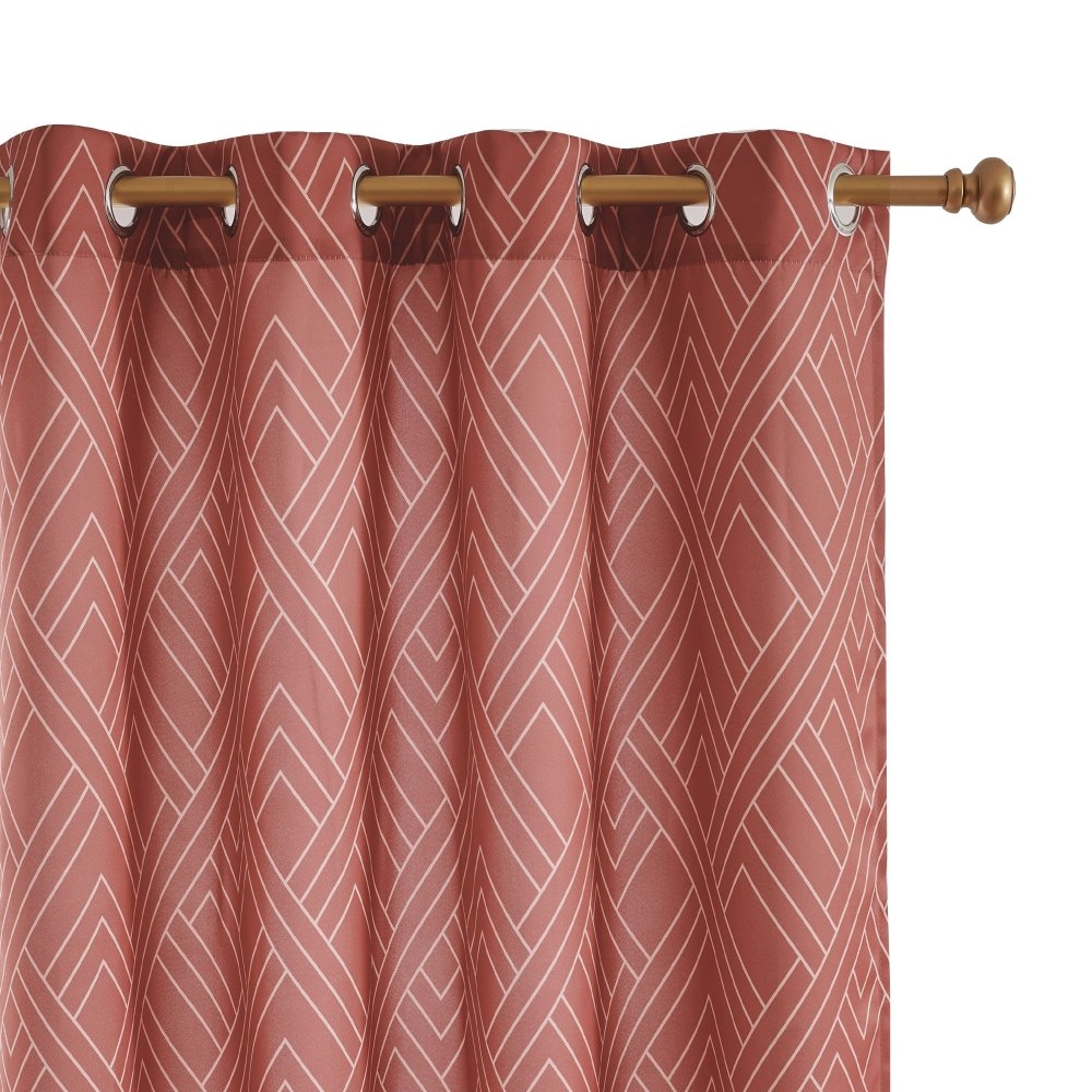 Envogue Art Deco Lines Blackout Curtains