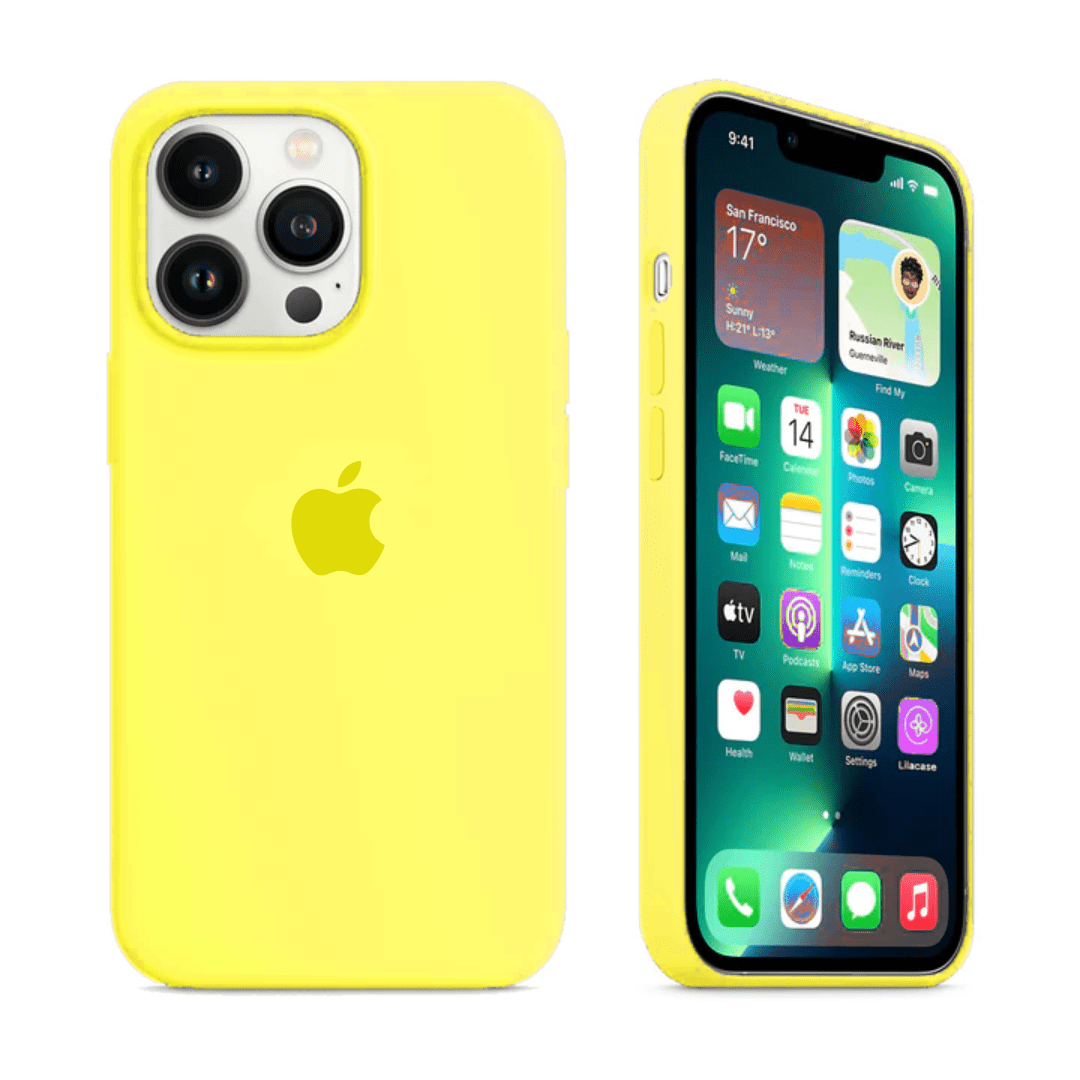 iPhone Silicone Case (Flash Yellow)