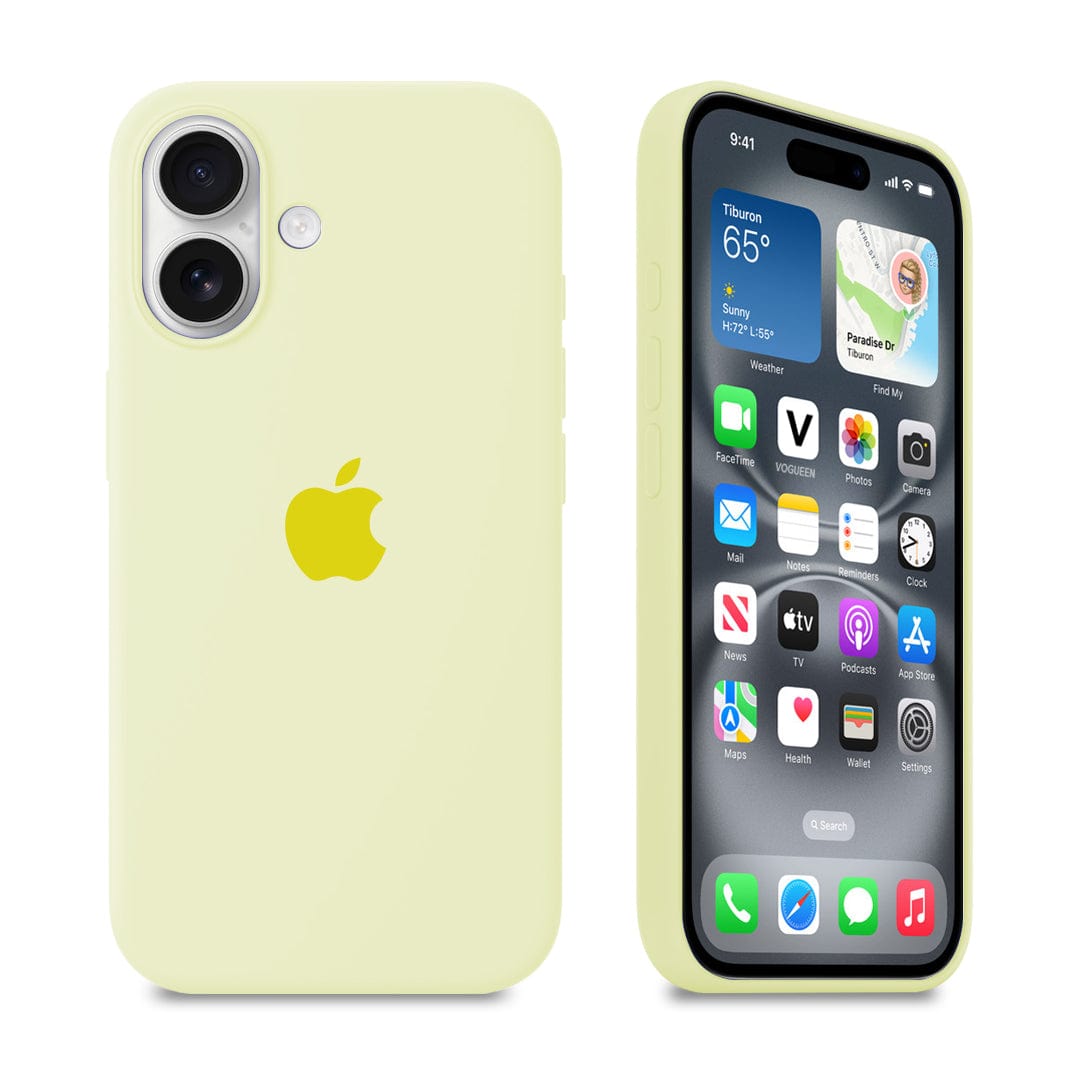 iPhone Silicone Case (Creamy Yellow)