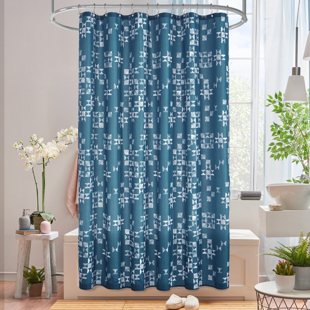 Modern Patchwork Shower Curtains