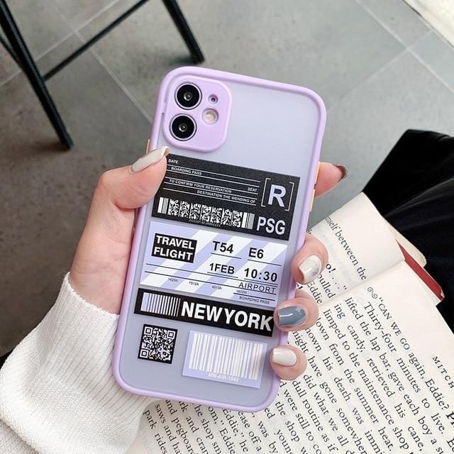 Shockproof Travel Label iPhone Case