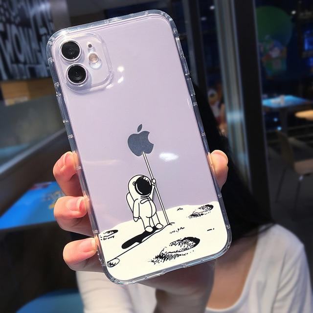 Cute Cartoon Astronaut Planet iPhone Case