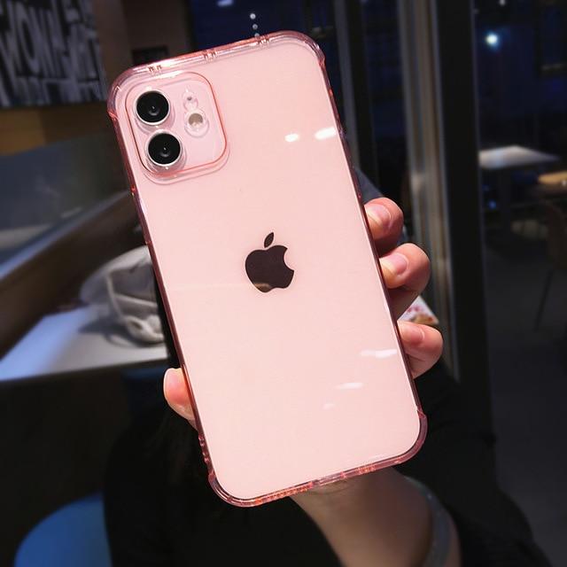Transparent Camera Protection iPhone Case