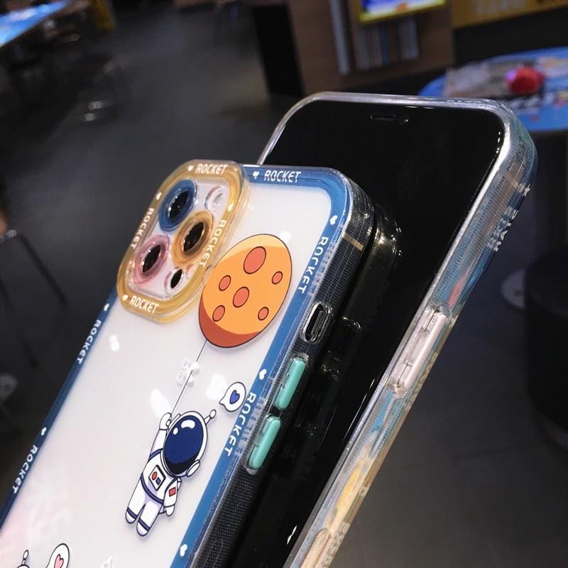 Shockproof Cartoon Astronaut iPhone Case
