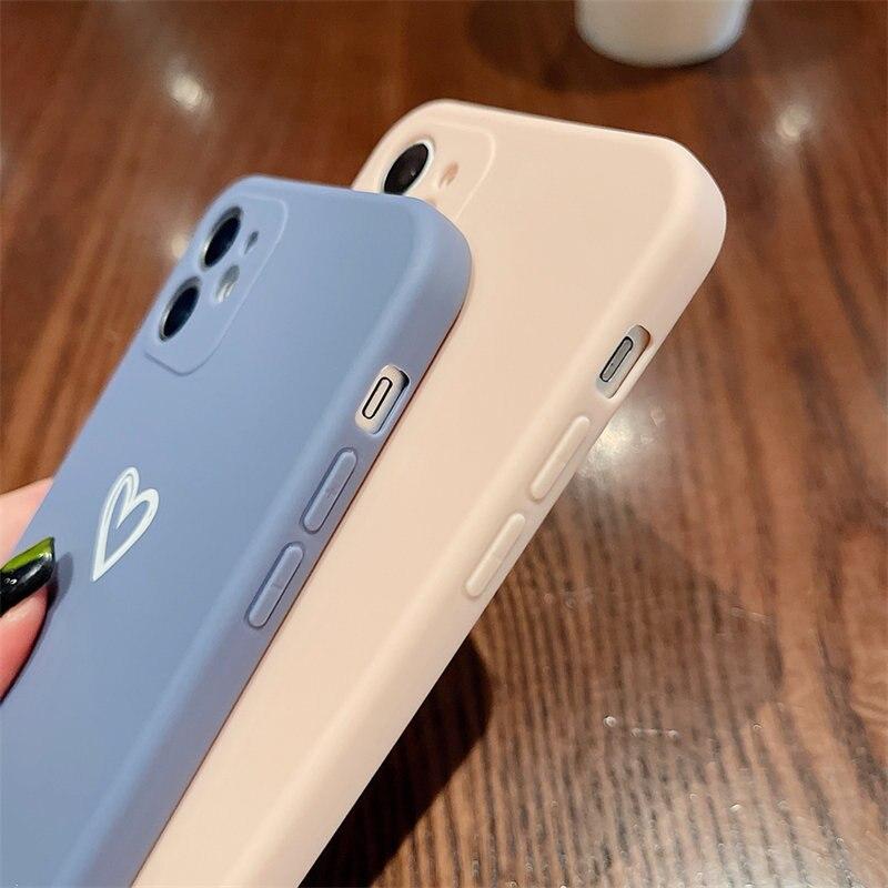Shockproof Soft Love Heart iPhone Case