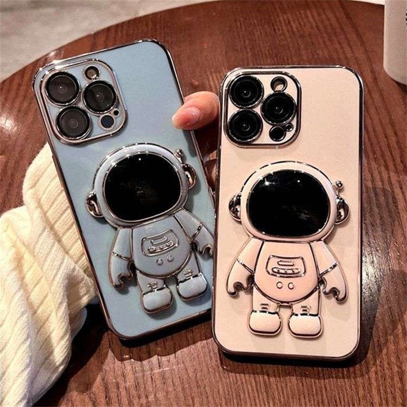 Electroplated Astronaut Folding iPhone Case