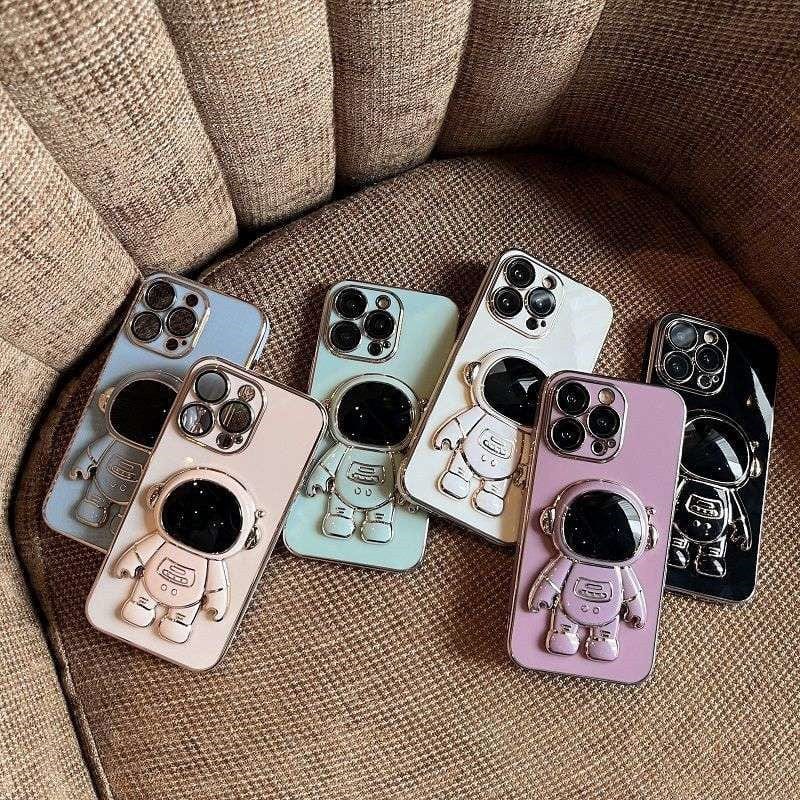 Electroplated Astronaut Folding iPhone Case